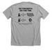 Do the Kitten Math, a Athletic Heather Premium Unisex Tee (back-view)