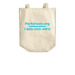 Parkinson's Foundation Canvas Tote, a Natural Over-the-Shoulder Shopping Tote Bag (back-view)