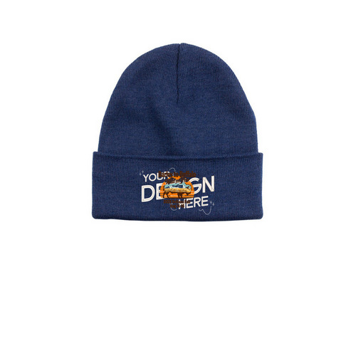 2026 Deltana Fair Beanie, a Azure Printed Base Camp Beanie