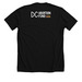Black Slogan Shirt, a Solid Black Blend Premium Unisex Tee (back-view)
