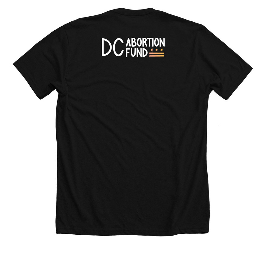 Black Slogan Shirt, a Solid Black Blend Premium Unisex Tee (back-view)