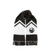 Hot Tix Scarf, a Black/ White Two-Tone Gameday Scarf