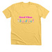 Good Vibes, a Heather Yellow Gold Premium Unisex Tee