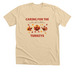 Caring for the Cutest Little Turkeys Shirt, a Heather Soft Cream Premium Unisex Tee