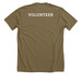 San Benito Agricultural Land Trust, a Heather Olive Premium Unisex Tee (back-view)