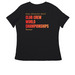 CCWC 2026 - Taiwan, a Black Women's Relaxed V-Neck Tee (back-view)