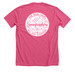 Sonographers MVP, a Heather Charity Pink Premium Unisex Tee (back-view)