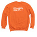 Not All Disabilities Are Visible, a Orange Crewneck Sweatshirt (back-view)