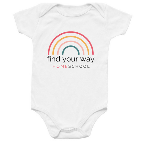 Find Your Way Onesie, a White Infant Onesie