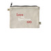 Love is a Spectrum Pouch, a Natural 9"x7" Hemp Blend Pouch