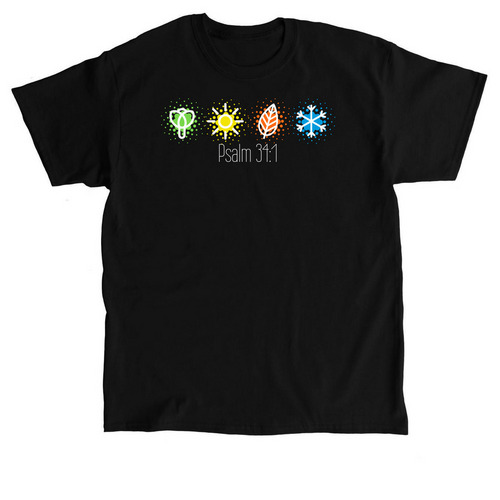 Psalm 34:1, a Black Classic Unisex Tee