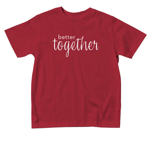 Together Toddler Tee, a Red Toddler Tee
