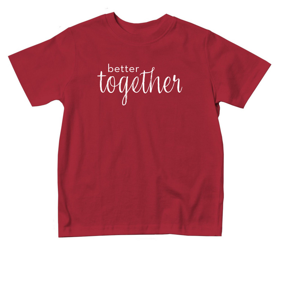 Together Toddler Tee, a Red Toddler Tee
