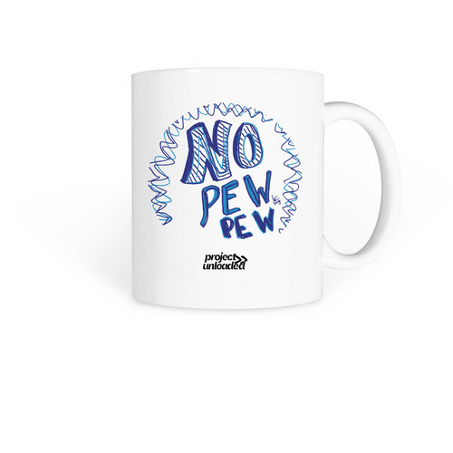No Pew Pew Mug, a White Coffee Mug