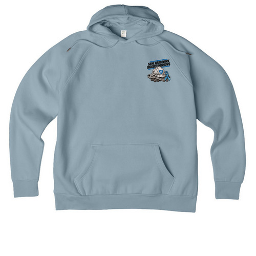 Same Hard Work-Bigger Tomorrows, a I Like You Blue Allmade Organic CVC Pullover Hoodie