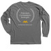 Radiation Oncology, a Charcoal Classic Long Sleeve Tee (back-view)