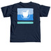 Indispensable Color Block, a True Navy Comfort Colors Unisex Tee (back-view)