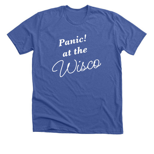 Panic! At the new Unis, a Solid True Royal Premium Unisex Tee