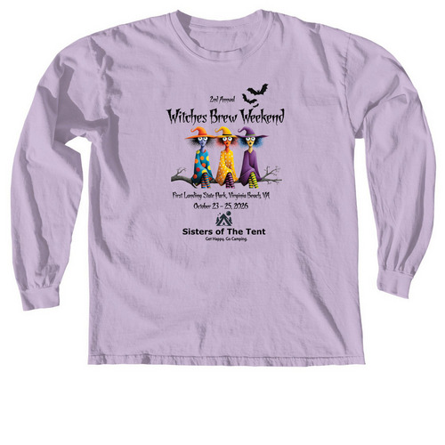 SOTT Witches Brew Weekend 2026, a Orchid Comfort Colors Long Sleeve Tee