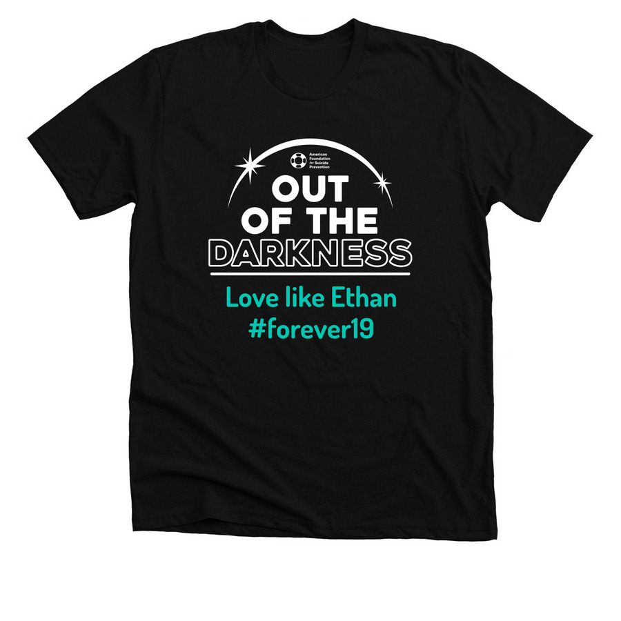 We walk for Ethan, a Solid Black Blend Premium Unisex Tee