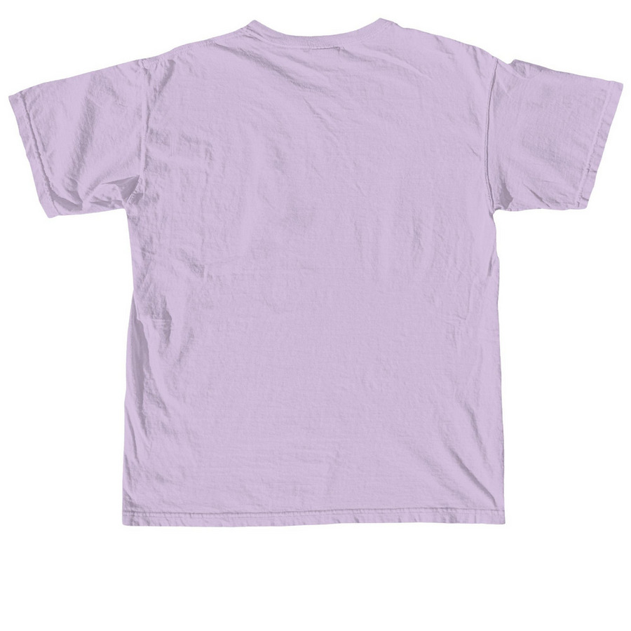 Medicines Tee, a Orchid Comfort Colors Unisex Tee (back-view)