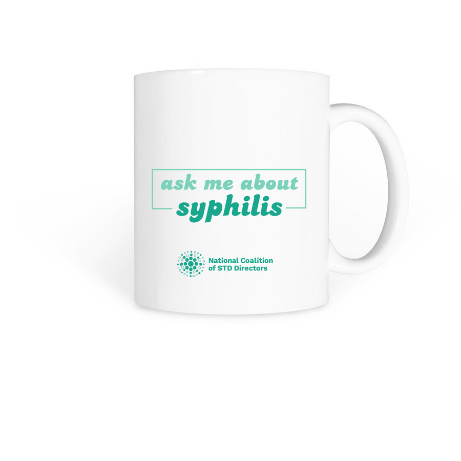 Ask Me Mug (Syphilis), a White Coffee Mug