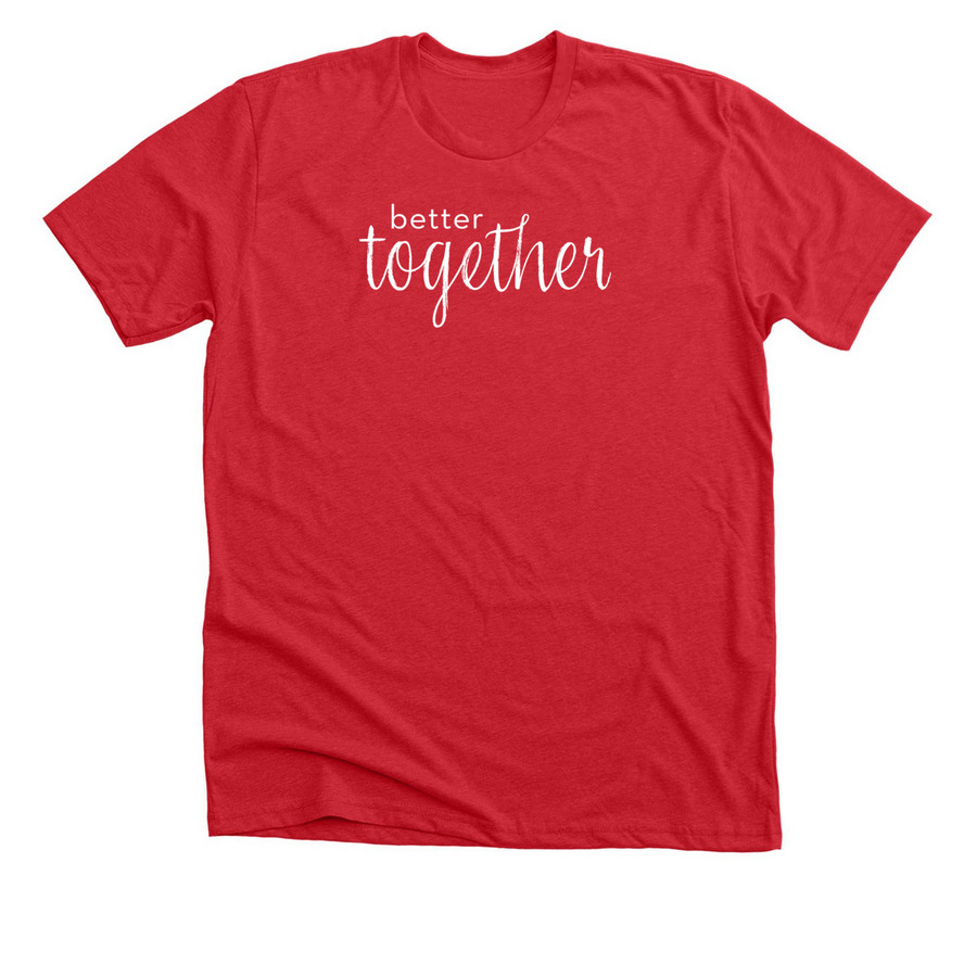 Together Tee, a Heather Red Premium Unisex Tee