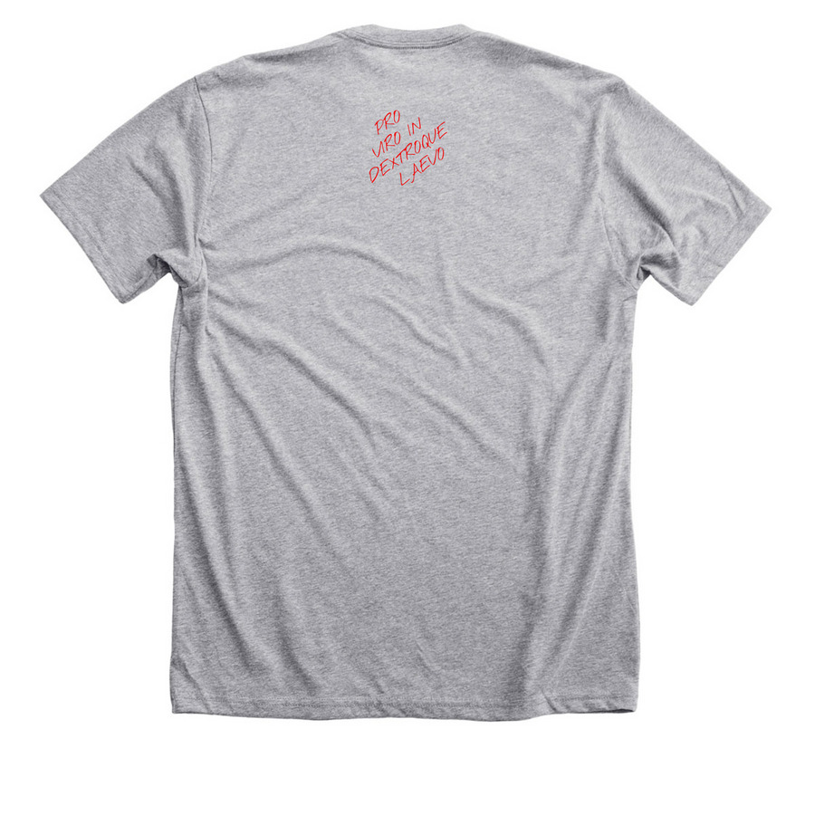 OG Spartan v2, a Athletic Heather Premium Unisex Tee (back-view)