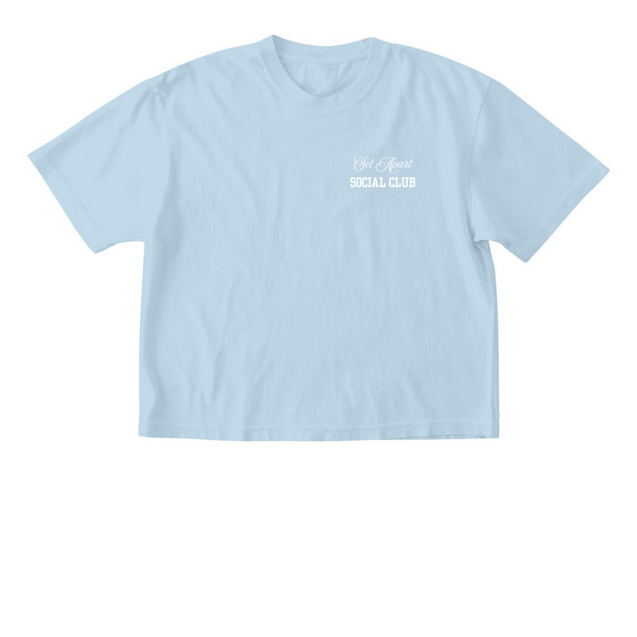 Set Apart Social Club In Color, a Chambray Comfort Colors Boxy Tee