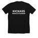 KICKASS Practitioner T-Shirt, a Solid Black Blend Premium Unisex Tee (back-view)