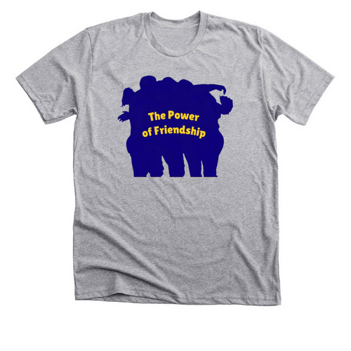 Power of Friendship, a Athletic Heather Premium Unisex Tee