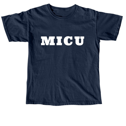 Basic MICU White Letters, a True Navy Comfort Colors Unisex Tee