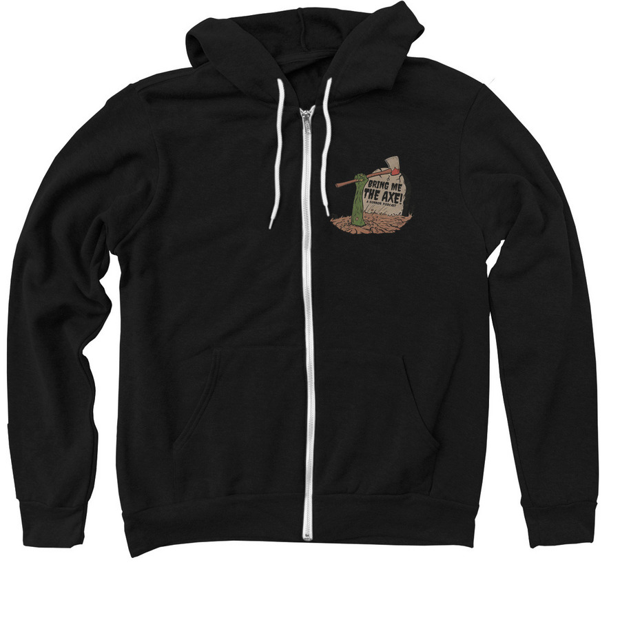 Bring Me the Axe classic logo, a Black Zip Up Hoodie
