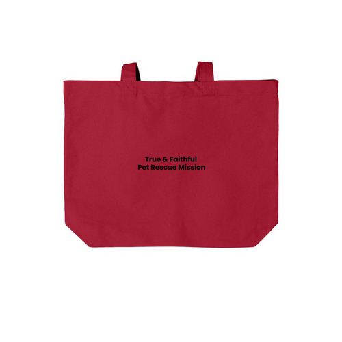 Alumni Shelly Tote Bags, a Deep Red Cotton Canvas Tote Bag