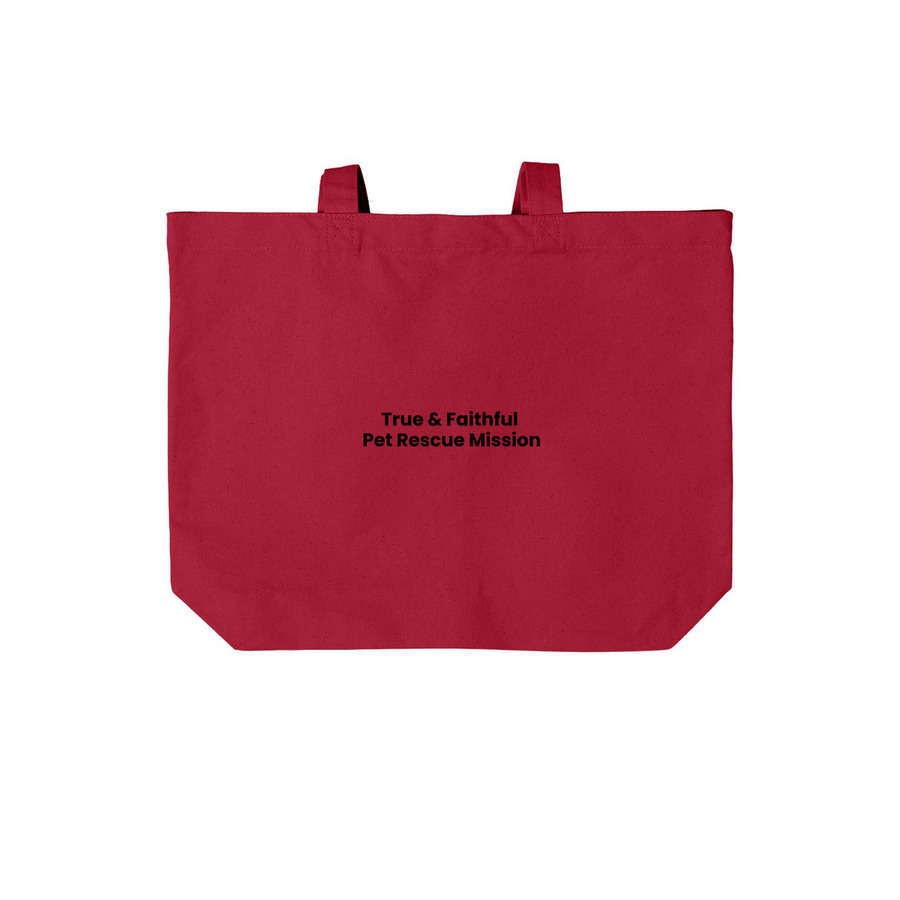 Alumni Shelly Tote Bags, a Deep Red Cotton Canvas Tote Bag