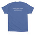 50th Anniversary T-Shirts, a Columbia Blue Premium Cotton Tee (back-view)