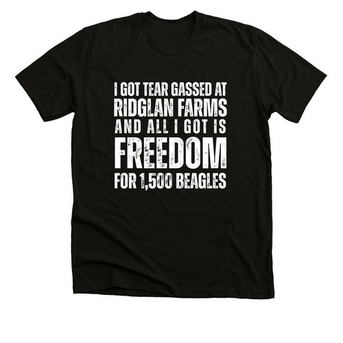 Tear Gassed Dark Shirts, a Black Heather Premium Unisex Tee