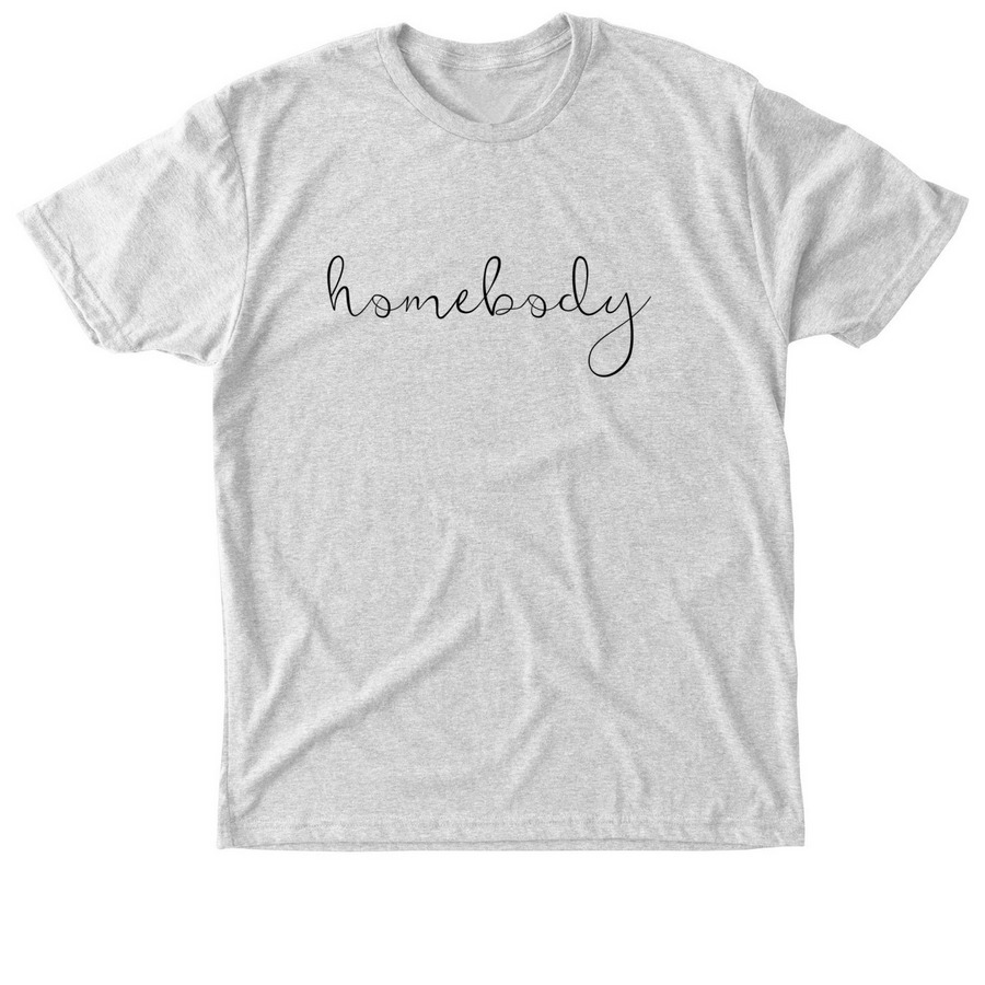 homebody, a Heather White Triblend Unisex Tee