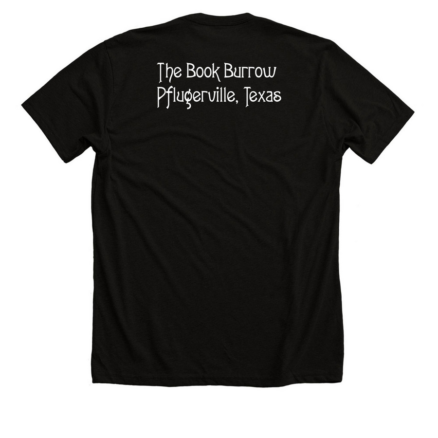 Jessica Fletcher Fan Club, a Solid Black Blend Premium Unisex Tee (back-view)