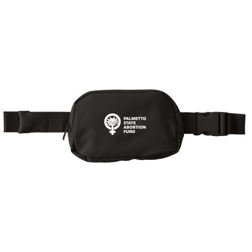 PSAF Logo Bag, a Deep Black Matte Hip Pack