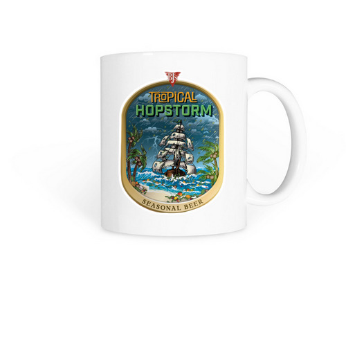 Tropical Hopstorm Mug, a White Coffee Mug