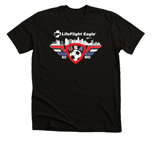 Supporter - LFE Soccer 26 Host City, a Black Heather Premium Unisex Tee