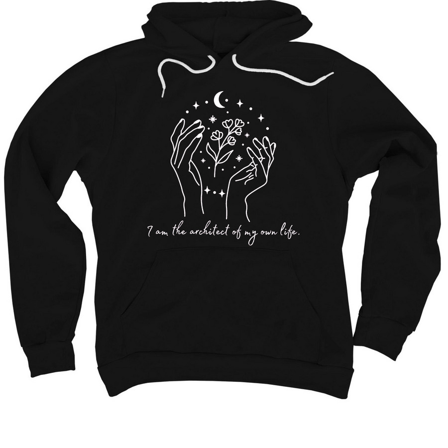 Affirmations Round 1, a Black Premium Pullover Hoodie