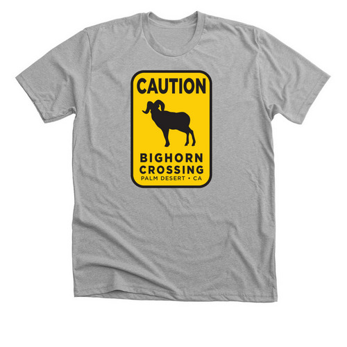 Caution! Bighorns!, a Athletic Heather Premium Unisex Tee
