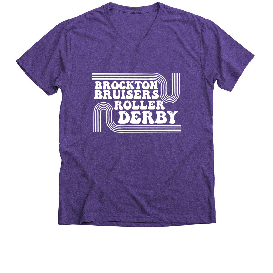 Two Sided Strong Team/ Retro&nbsp;, a Purple Rush Premium V-Neck Tee