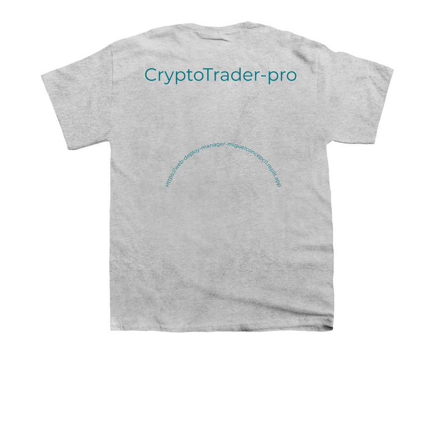 CryptoTrader-pro&nbsp;, a Sport Grey Youth Unisex Tee (back-view)