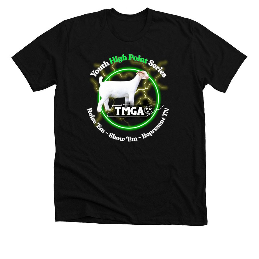 High Point Series&nbsp;, a Solid Black Blend Premium Unisex Tee