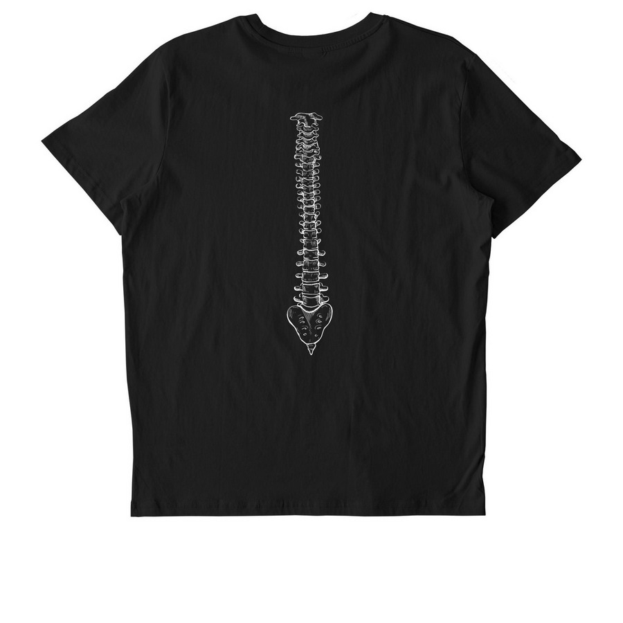 "Pittsburgh journalism with backbone" tee, a Black Stanley/Stella Unisex Crafter Tee (back-view)