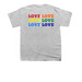 First Parish Love is Love, a Sport Grey Youth Unisex Tee (back-view)