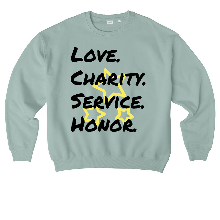 Father, into Your Hands I commit My Spirit!&nbsp;, a Aloe Stanley/Stella Ledger Dry Crewneck Sweatshirt